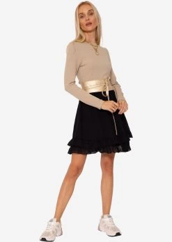 Rüschen Rock In Chiffon - Schwarz 11 Rüschen Rock In Chiffon - Schwarz -Sassyclassy SassyClassy ruschen rock in chiffon schwarz S3207B6015IyUfcj1mG0ubi