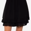 Rüschen Rock In Chiffon - Schwarz -Sassyclassy SassyClassy ruschen rock in chiffon schwarz S3207B6015 24Epms77IOBtZu