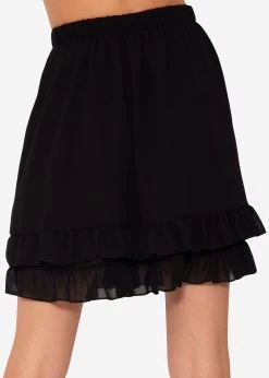 Rüschen Rock In Chiffon - Schwarz 15 Rüschen Rock In Chiffon - Schwarz -Sassyclassy SassyClassy ruschen rock in chiffon schwarz S3207B6015 5Iw0FnEQWGLLui