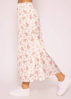 Satin Rock Mit Print, Weiß 14 Satin Rock Mit Print, Weiß -Sassyclassy SassyClassy satin rock mit print weiss S3205B5919 3