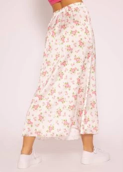 Satin Rock Mit Print, Weiß 17 Satin Rock Mit Print, Weiß -Sassyclassy SassyClassy satin rock mit print weiss S3205B5919 4