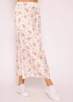 Satin Rock Mit Print, Weiß 12 Satin Rock Mit Print, Weiß -Sassyclassy SassyClassy satin rock mit print weiss S3205B5919 5