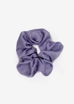 Satin-Scrunchie, Flieder