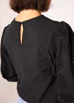 Spitzen Blusentop, Schwarz -Sassyclassy SassyClassy spitzen blusentop schwarz S3203B5697 9