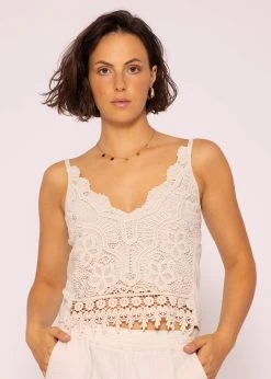 Spitzen-Top, Beige -Sassyclassy SassyClassy spitzen top beige S1201B3694 2WgrnkYQgG68Fa