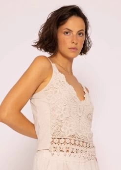 Spitzen-Top, Beige -Sassyclassy SassyClassy spitzen top beige S1201B3694 7j9ukJIC9SLLNl