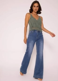 Spitzen-Top, Grün -Sassyclassy SassyClassy spitzen top grun S0207B3134 1