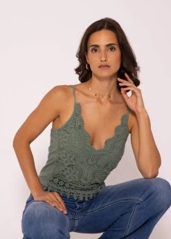 Spitzen-Top, Grün -Sassyclassy SassyClassy spitzen top grun S0207B3134 4