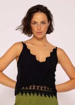 Spitzen-Top, Schwarz -Sassyclassy SassyClassy spitzen top schwarz S0207B3136 2