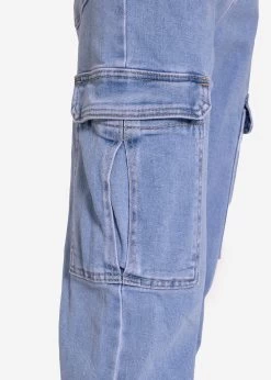 Straight Leg Cargo Jeans, Blau -Sassyclassy SassyClassy straight leg cargo jeans blau S3201B5341 2wbeXXncNRBcKO