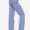Straight Leg Cargo Jeans, Blau -Sassyclassy SassyClassy straight leg cargo jeans blau S3201B5341 3KcyHeyCNlLwYE