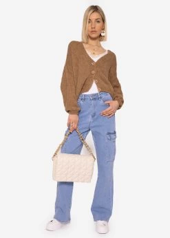 Straight Leg Cargo Jeans, Blau -Sassyclassy SassyClassy straight leg cargo jeans blau S3201B5341 8