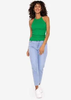 Strick Top Mit Bogenkante, Grün -Sassyclassy SassyClassy strick top mit bogenkante grun S3202B5524 6 1