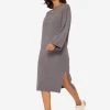 Strickkleid Mit Seitenschlitz In Midi-Länge - Grau -Sassyclassy SassyClassy strickkleid mit seitenschlitz in midi lange grau S3201B5417 6ewMSlwMSTSJrz
