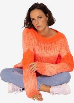 Strickpullover Mit Farbverlauf, Orange -Sassyclassy SassyClassy strickpullover mit farbverlauf orange S3207B60229RdQn8LqrX22U