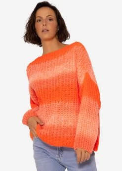 Strickpullover Mit Farbverlauf, Orange -Sassyclassy SassyClassy strickpullover mit farbverlauf orange S3207B6022 335YRJLGPWkwez