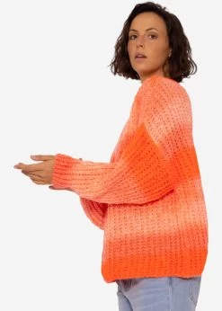 Strickpullover Mit Farbverlauf, Orange -Sassyclassy SassyClassy strickpullover mit farbverlauf orange S3207B6022 4OStW8Iv7SEuwL