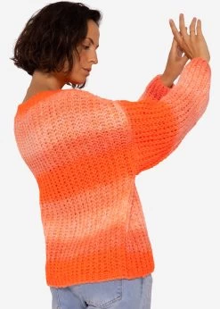 Strickpullover Mit Farbverlauf, Orange -Sassyclassy SassyClassy strickpullover mit farbverlauf orange S3207B6022 6R4gL437BS5h9Q