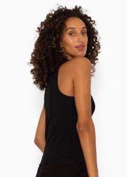 Tank Top Mit Stickerei - Schwarz -Sassyclassy SassyClassy tank top mit stickerei schwarz S3207T6153 44HGeMQMfwA1lT