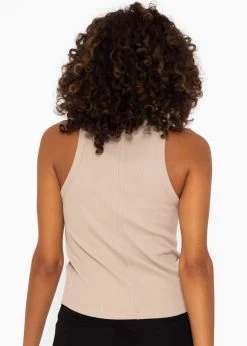 Tank Top Mit Stickerei - Beige -Sassyclassy SassyClassy tank top mit stickerei taupe S3207T6154 7J6yG31JVZOtIl