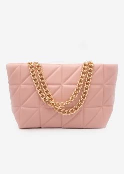 Tasche Mit Kettenhenkel, Rosa