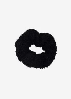 Teddy-Scrunchie - Schwarz
