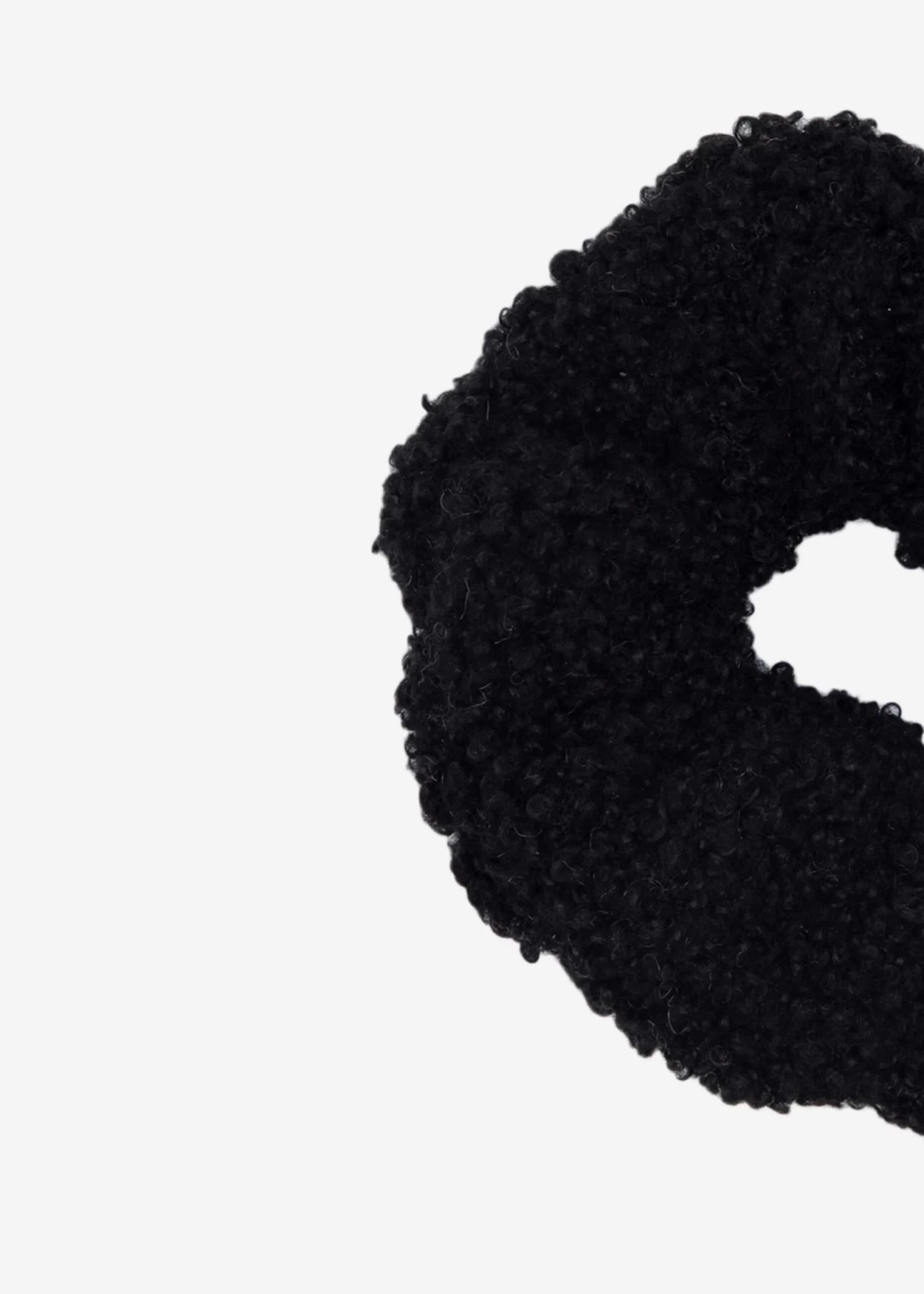 Teddy-Scrunchie - Schwarz 5 Teddy-Scrunchie - Schwarz – Bild 3