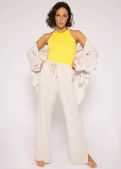 Strick Top Mit Bogenkante, Gelb -Sassyclassy SassyClassy top mit bogenkante gelb S3201B5353 6