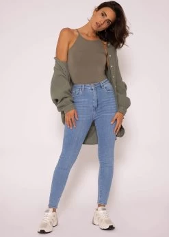 Top Mit Trägern, Khaki -Sassyclassy SassyClassy top mit tragern khaki S2208B5007