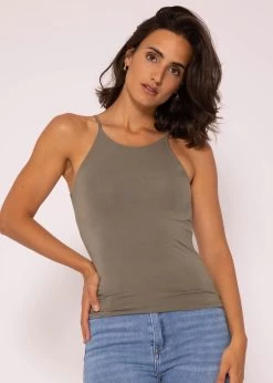 Top Mit Trägern, Khaki -Sassyclassy SassyClassy top mit tragern khaki S2208B5007 2B30BgbPxdX5e9
