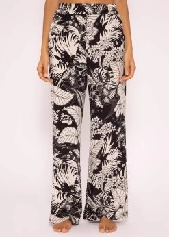 Viskose Hose Mit Print, Schwarz -Sassyclassy SassyClassy viskose hose mit print schwarz S3204B5830 2