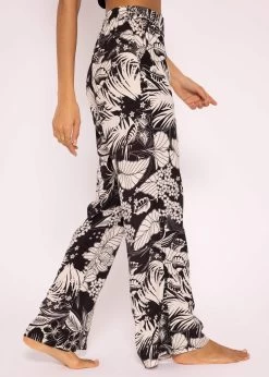 Viskose Hose Mit Print, Schwarz -Sassyclassy SassyClassy viskose hose mit print schwarz S3204B5830 5