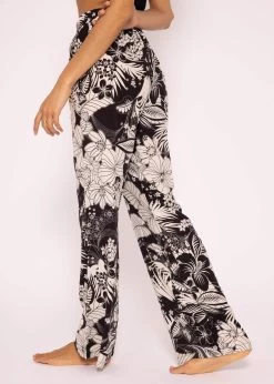Viskose Hose Mit Print, Schwarz -Sassyclassy SassyClassy viskose hose mit print schwarz S3204B5830 7