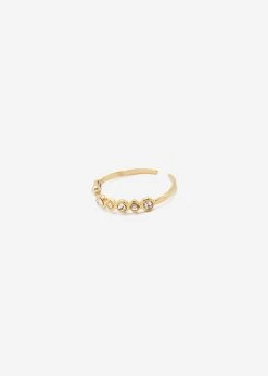 Zarter Ring Mit Funkelnden Steinchen, Gold -Sassyclassy SassyClassy zarter ring mit funkelnden steinchen gold S3208AR1445 1gEtqMkf2xaybz