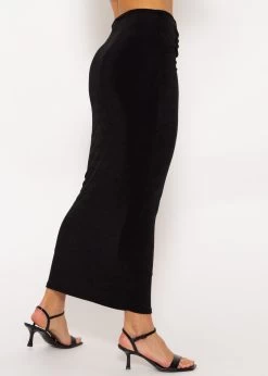 Langer Jerseyrock Mit Raffung - Schwarz 11 Langer Jerseyrock Mit Raffung - Schwarz -Sassyclassy Sassyclassy Langer Jerseyrock mit Raffung schwarz S3212R6746 3QkxjVmId6x2iP