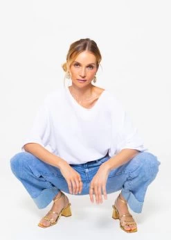 Lässiges Musselin Shirt - Weiß -Sassyclassy Sassyclassy Lassiges Musselin Shirt weiss S2207B4870 1ENInqlJzVBGa7