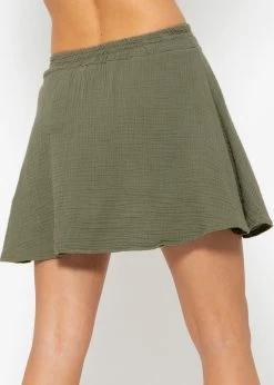 Musselin Rock-Shorts, Khaki 17 Musselin Rock-Shorts, Khaki -Sassyclassy Sassyclassy Musselin Rock Shorts khaki S3203B5650 4