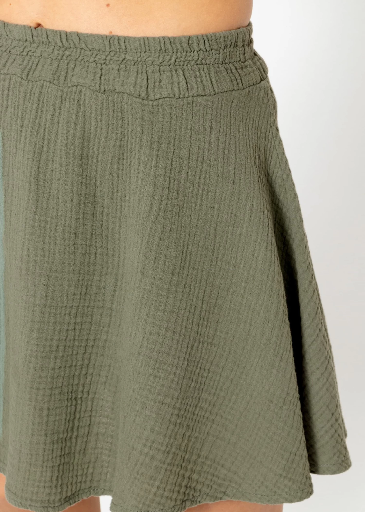 Musselin Rock-Shorts, Khaki 10 Musselin Rock-Shorts, Khaki – Bild 8