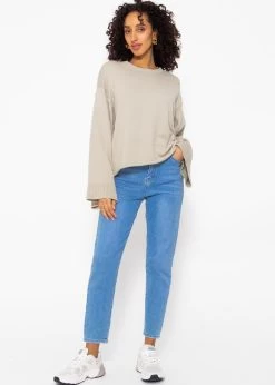 Oversize Pullover Mit Weiten Ärmeln - Beige -Sassyclassy Sassyclassy Oversize Pullover mit weiten Armeln beige S3211P6709 6on0dQqyErHZJD