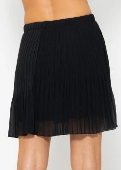 Plissée-Rock Aus Chiffon, Schwarz -Sassyclassy Sassyclassy Plissee Rock aus Chiffon schwarz S0208B3250 1