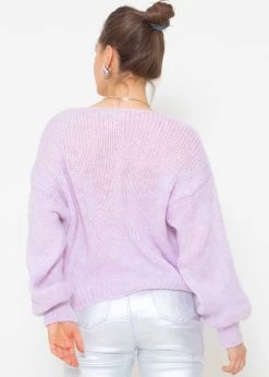 Pullover Mit V-Ausschnitt - Flieder -Sassyclassy Sassyclassy Pullover mit V Ausschnitt flieder S4203P6910 1STbCvthvg6UFV