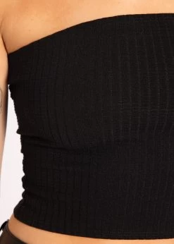 Bandeau Top Mit Struktur, Schwarz 14 Bandeau Top Mit Struktur, Schwarz -Sassyclassy keinenummer1 6