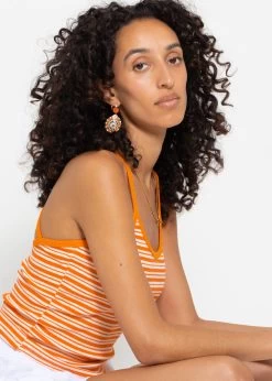 Gestreiftes Träger Top, Orange -Sassyclassy sassyclassy Gestreiftes trager Top orange S3204B5840 2
