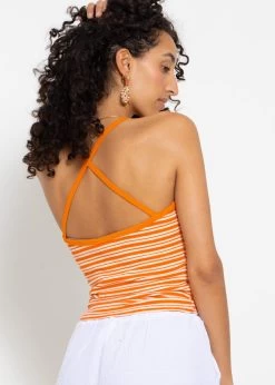 Gestreiftes Träger Top, Orange -Sassyclassy sassyclassy Gestreiftes trager Top orange S3204B5840