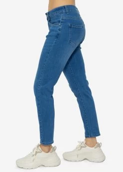 Highwaist Relax Fit Jeans, Mittelblau -Sassyclassy sassyclassy Highwaist Relax Fit Jeans mittelblau S3202B5519 2