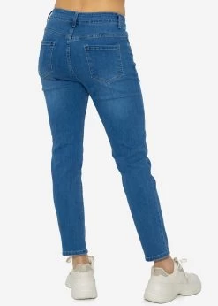 Highwaist Relax Fit Jeans, Mittelblau -Sassyclassy sassyclassy Highwaist Relax Fit Jeans mittelblau S3202B5519 3