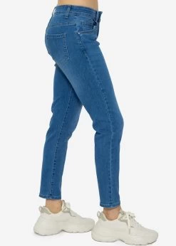 Highwaist Relax Fit Jeans, Mittelblau -Sassyclassy sassyclassy Highwaist Relax Fit Jeans mittelblau S3202B5519 4