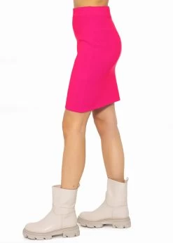 Kurzer Strickrock - Pink 15 Kurzer Strickrock - Pink -Sassyclassy sassyclassy Kurzer Strickrock pink S3208R6207 2