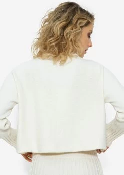 Lässiger Crop Pullover - Offwhite -Sassyclassy sassyclassy Lassiger Crop Pullover offwhite S3209P6304 26WBZlzVj7VLwf