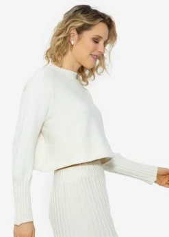 Lässiger Crop Pullover - Offwhite -Sassyclassy sassyclassy Lassiger Crop Pullover offwhite S3209P6304 3t9vmhzJAbEuxd